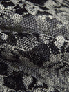 Black/Antique White 100% Polyester Floral Weave Lace Netting - Famous Dress Designer - 54W