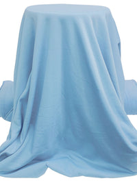 Light Steel Blue 100% Polyester Sweatshirt Fleece 60W