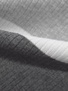 Gray Cloud/White/Charcoal Rayon/Lycra Horizontal Stripe Weave 3x6 Rib Knit 33W