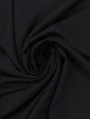 Cauldron Black Wool/Polyester Crepe Light Weight Suiting 58W