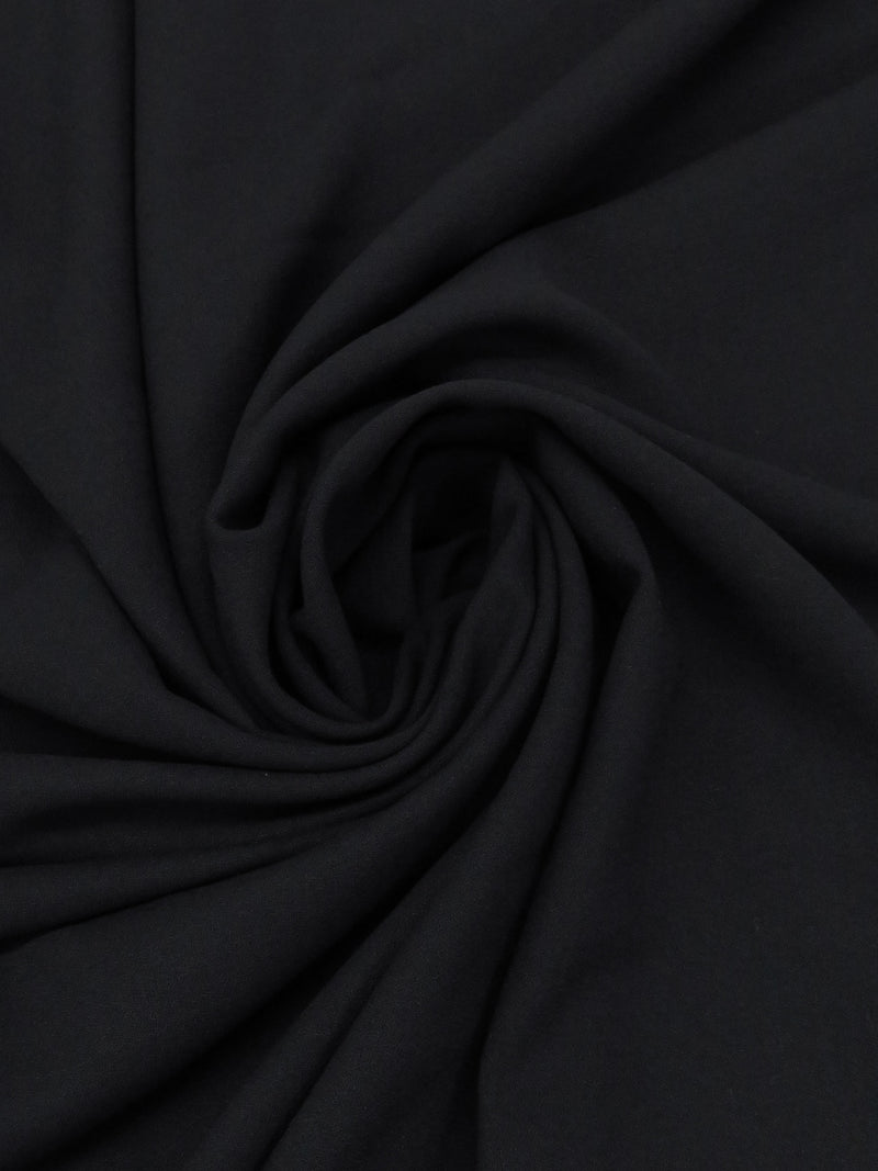 Cauldron Black Wool/Polyester Crepe Light Weight Suiting 58W