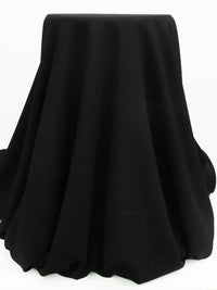 Cauldron Black Wool/Polyester Crepe Light Weight Suiting 58W