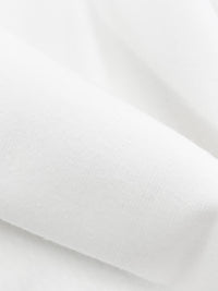 White 100% Cotton Fine Interlock Tubular Knit 30W