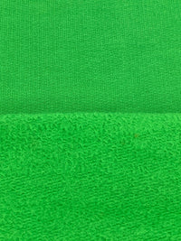 Lime Green Cotton/Polyester Sweatshirt Fleece 64W