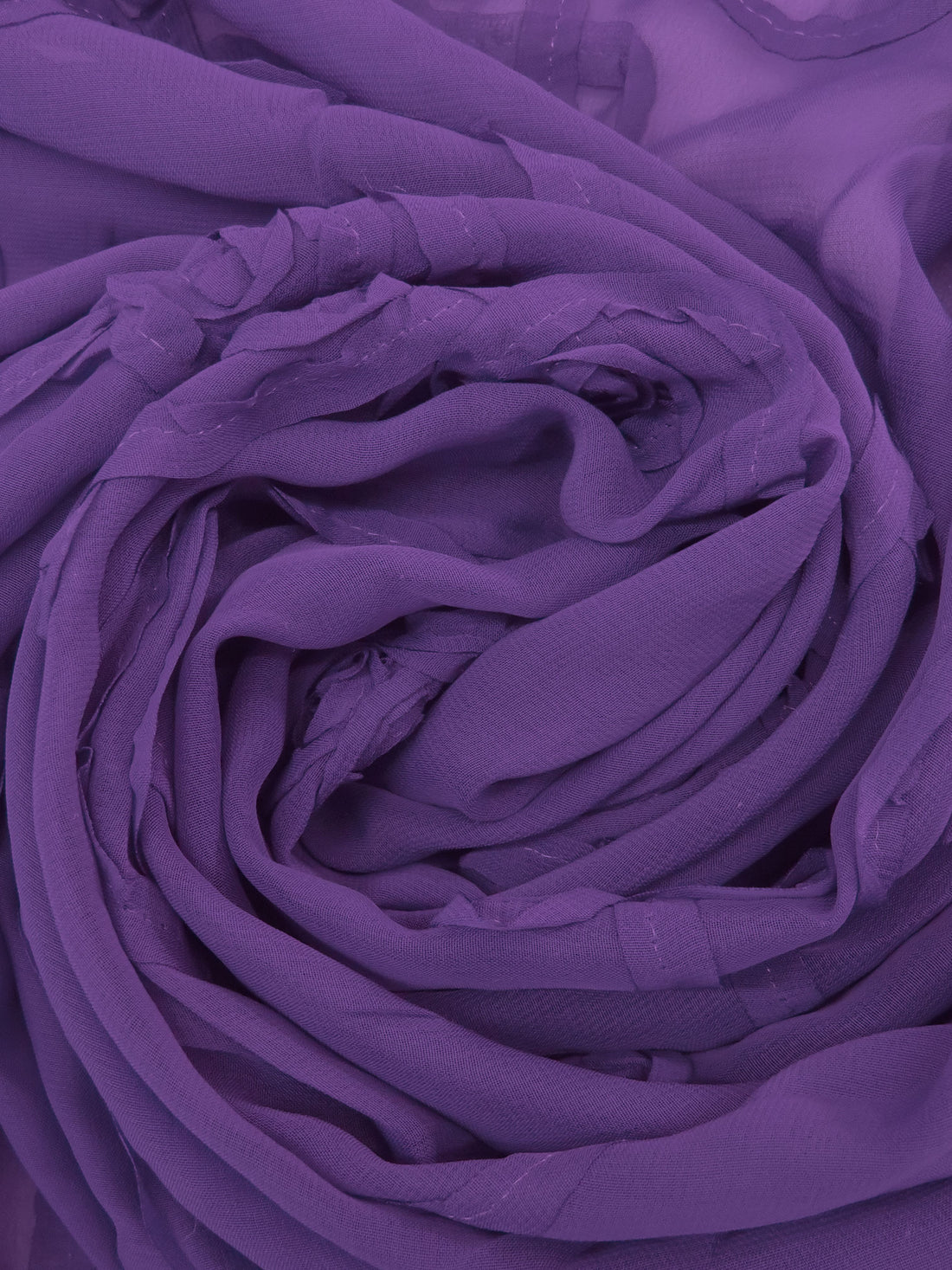 Purple Heart 100% Polyester Loopy Floral Design Chiffon 50W