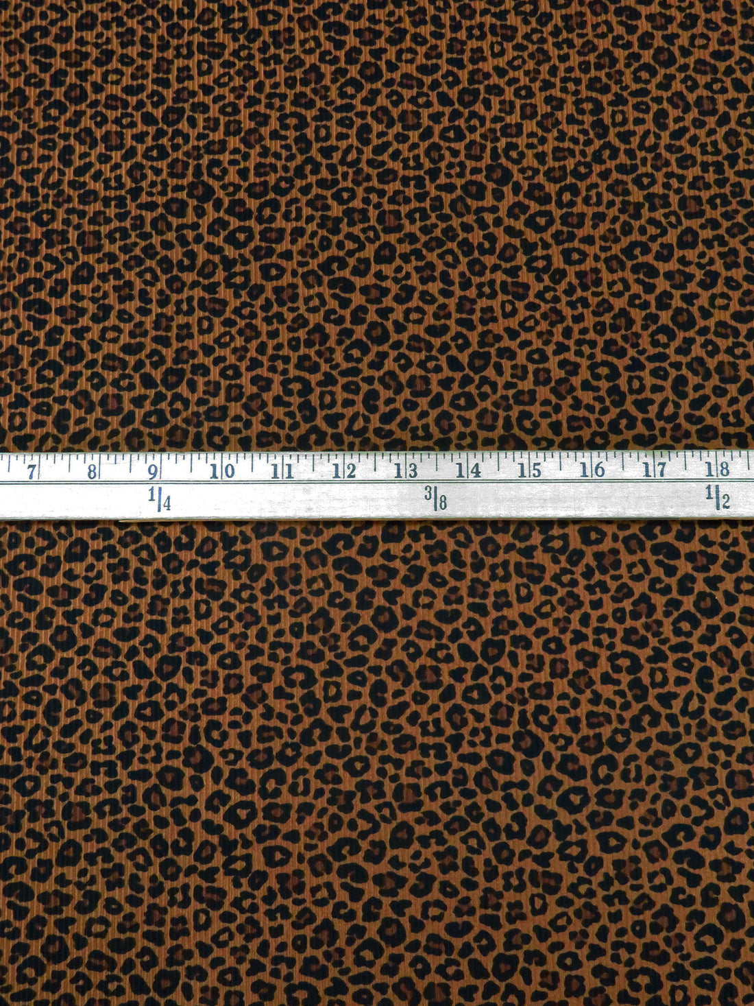 Russet/Medium Brown/Black Polyester/Lycra Small Animal Print Double Brushed Rib Knit 61W