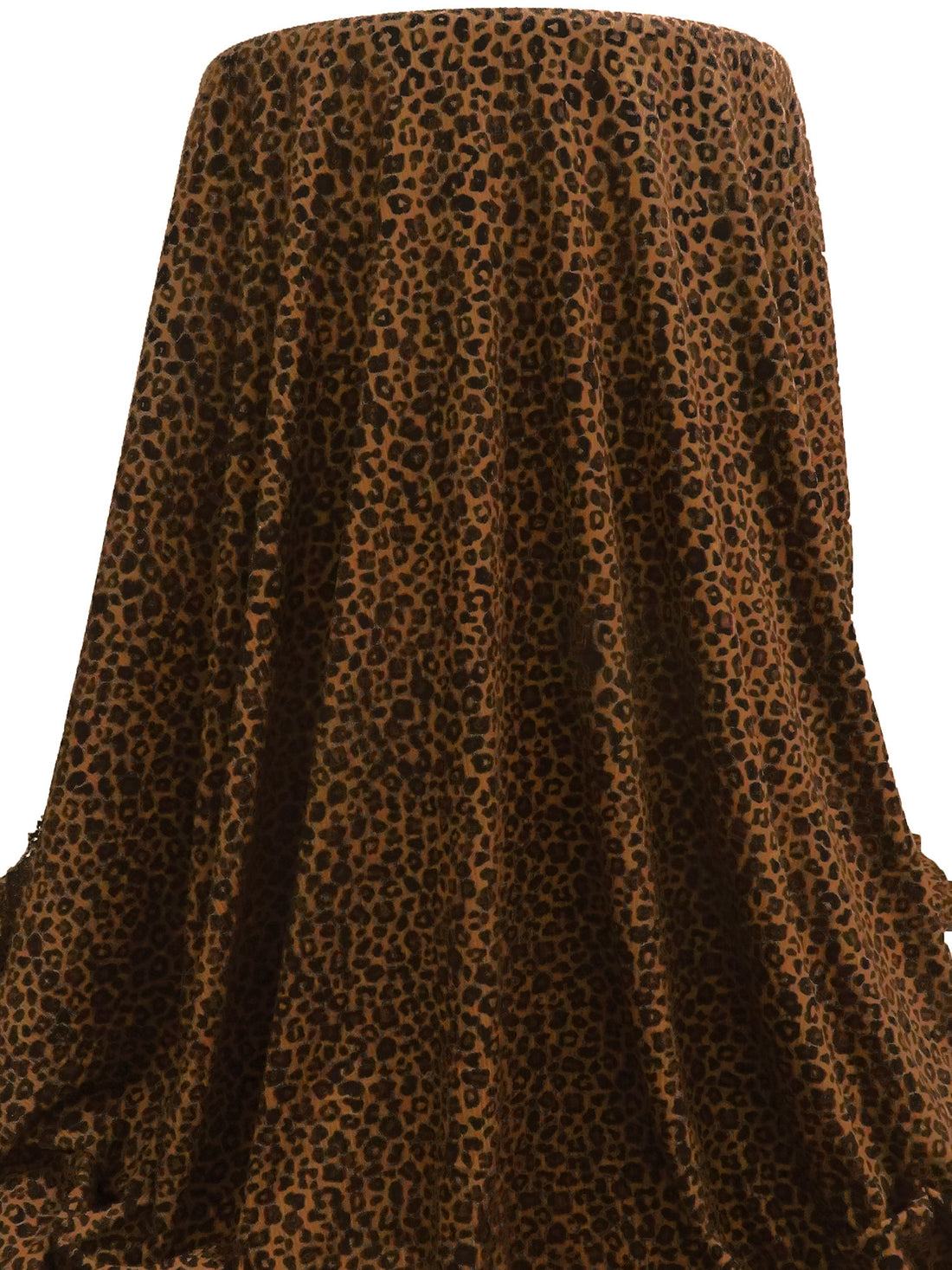 Russet/Medium Brown/Black Polyester/Lycra Small Animal Print Double Brushed Rib Knit 61W