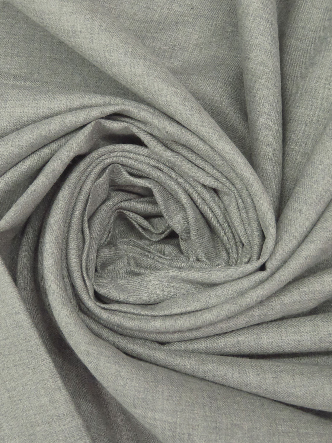 Soft Stone Gray 100% Cotton Flannel Shirting 58W