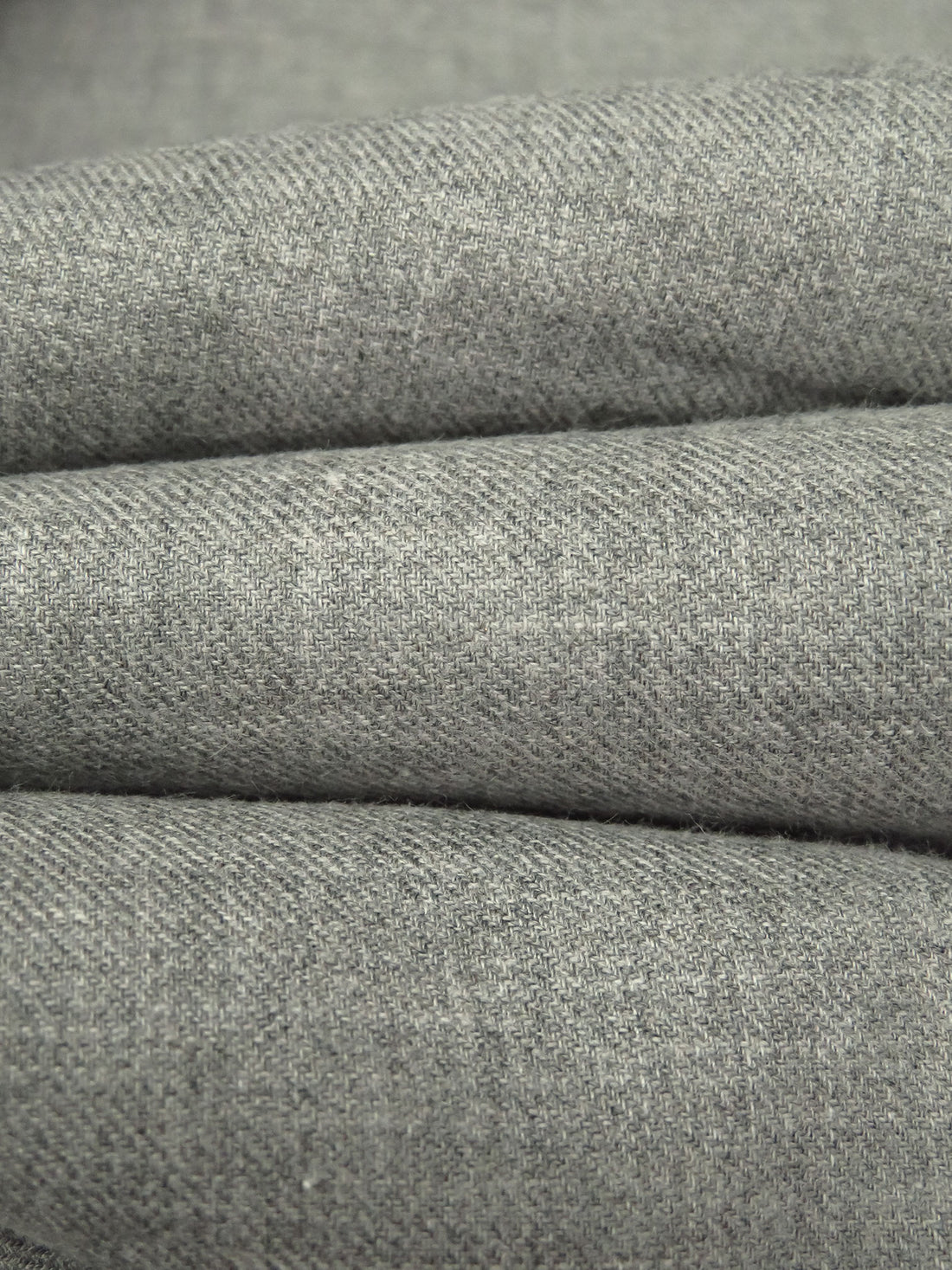 Soft Stone Gray 100% Cotton Flannel Shirting 58W