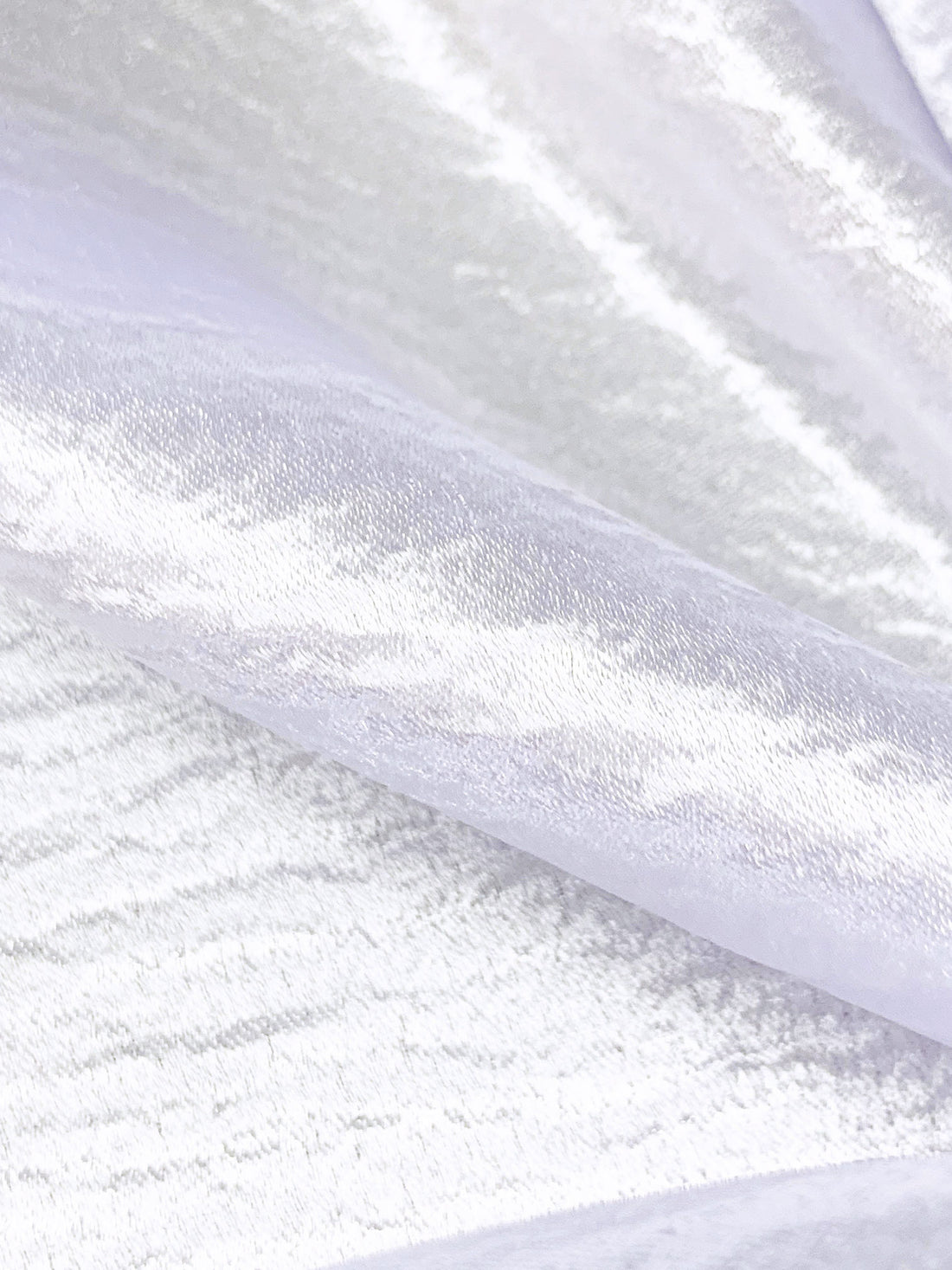 Palest Icy Lilac 100% Polyester Hammered Satin 58W