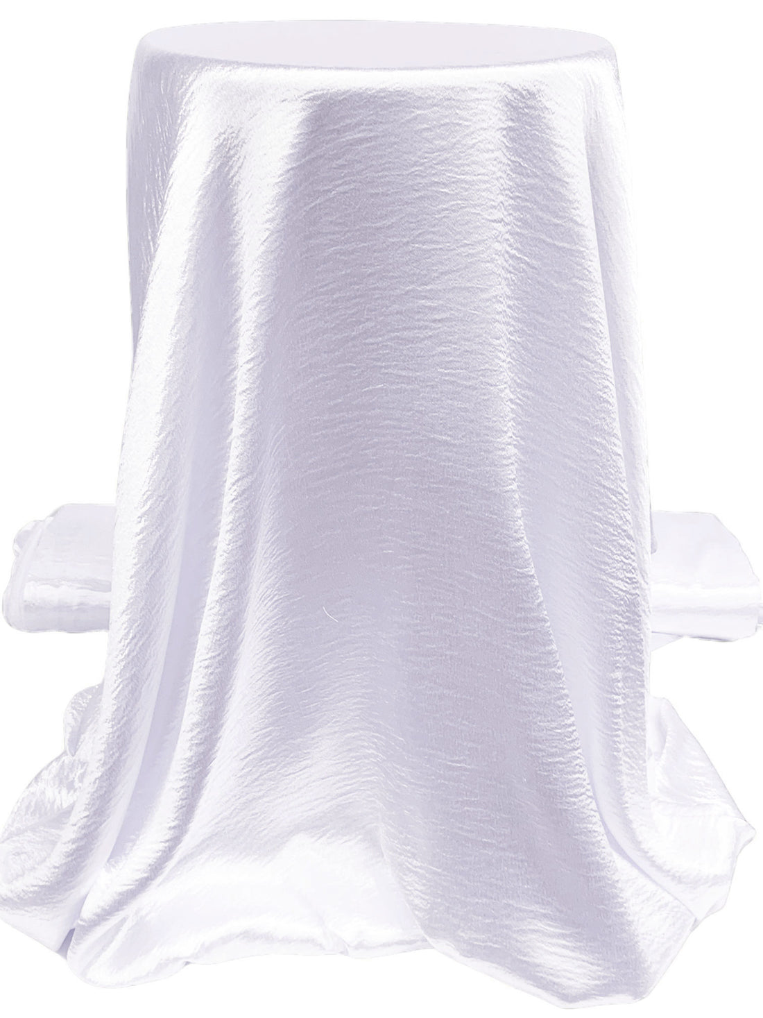 Palest Icy Lilac 100% Polyester Hammered Satin 58W