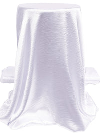 Palest Icy Lilac 100% Polyester Hammered Satin 58W