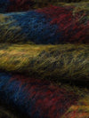 Dark Goldenrod/Black/Dark Scarlet/Prussian Blue Wool/Polyester Plaid Weave Mohair Suiting - NY Designer - 58W