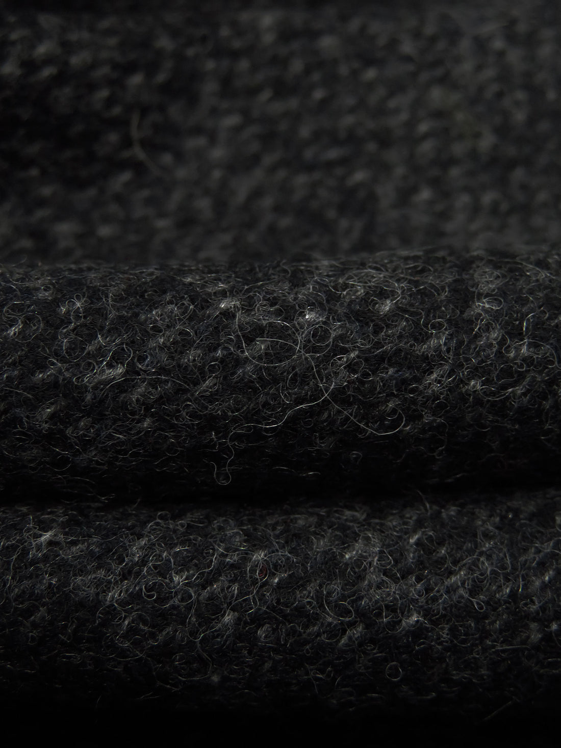 Black/Gray 100% Wool Heathered Flannel Suiting - Woolrich - 58W