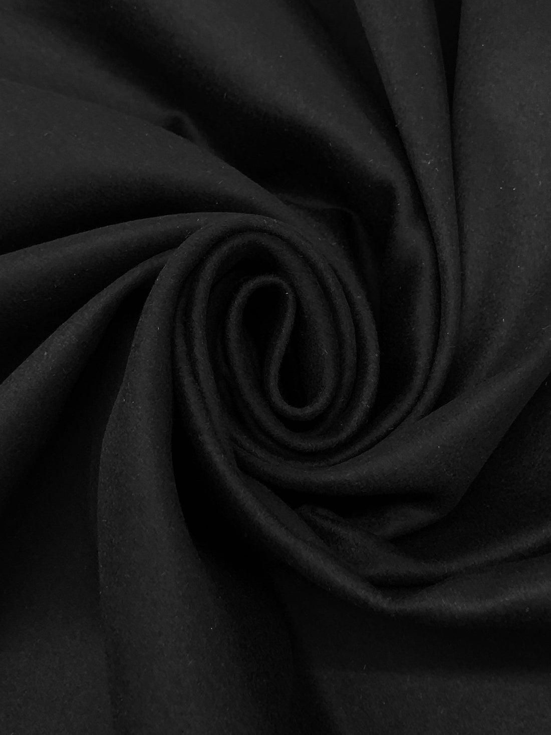 Black 100% Wool Moleskin Suiting 56W