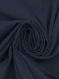 Navy 100% Cotton Corded Shirting - NY Designer - 46W