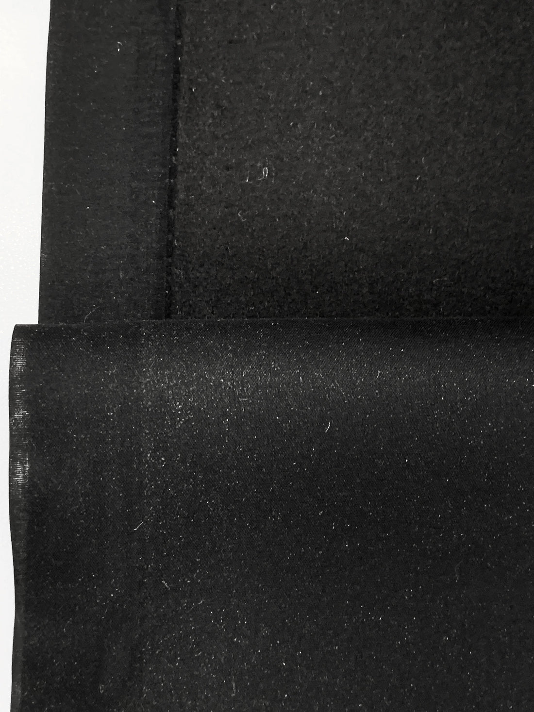 Black 100% Wool Moleskin Suiting 56W