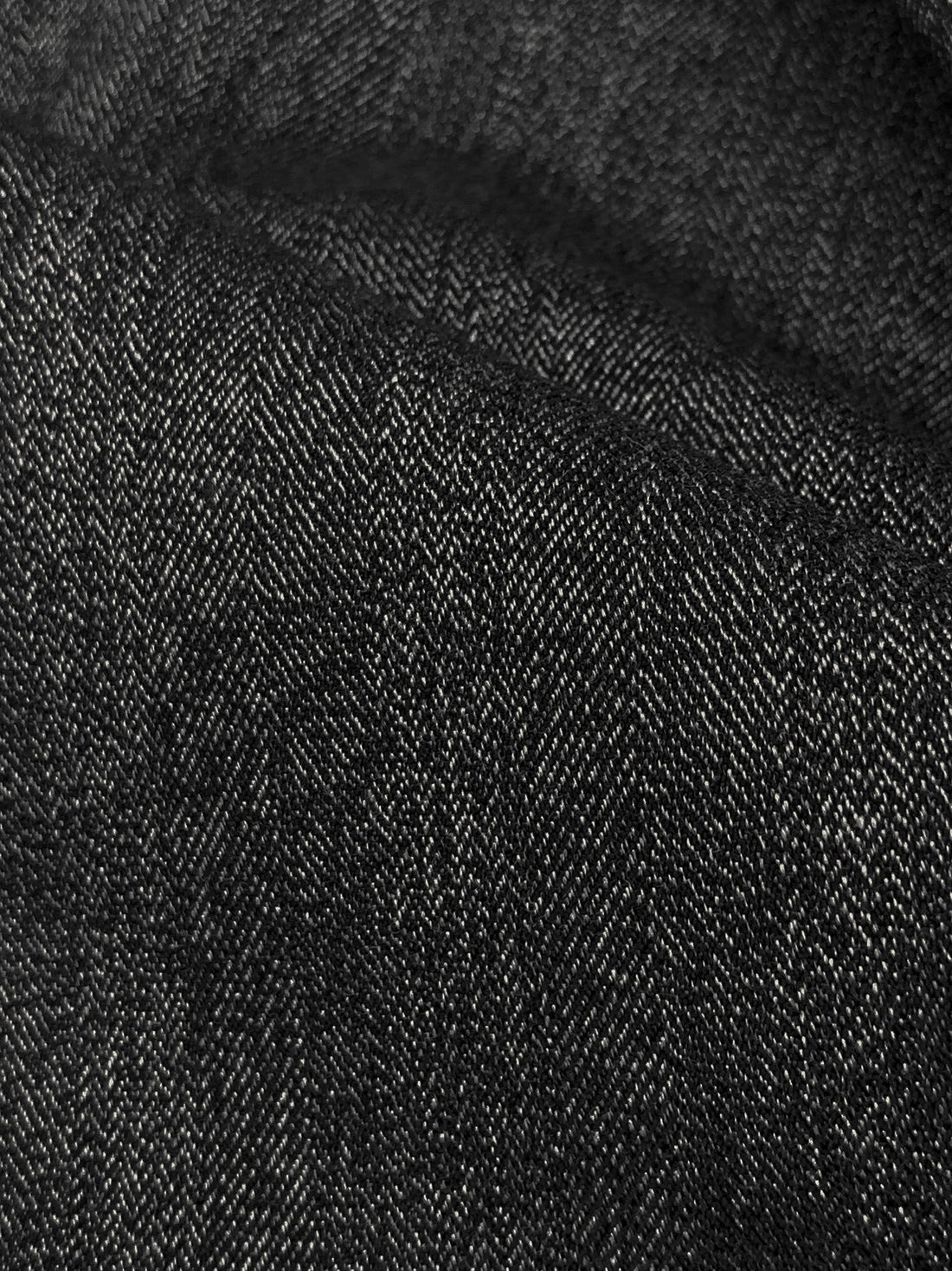 Gray/Black Polyester/Rayon/Lycra Heathered Herringbone Stretch Suiting 52W