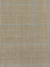 Shadow Brown/Off-White/Slate Blue Polyester/Rayon/Lycra Yarn-Dyed Plaid Weave Stretch Suiting 50W