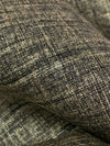 SOLD AS IS ONLY - Black/Gold 100% Linen Metallic Printed Midweight Woven 56W