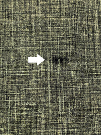 SOLD AS IS ONLY - Black/Gold 100% Linen Metallic Printed Midweight Woven 56W