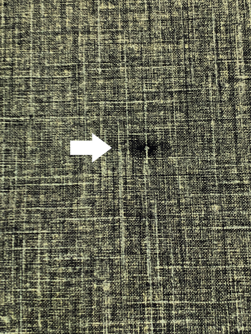 SOLD AS IS ONLY - Black/Gold 100% Linen Metallic Printed Midweight Woven 56W