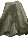 SOLD AS IS ONLY - Black/Gold 100% Linen Metallic Printed Midweight Woven 56W