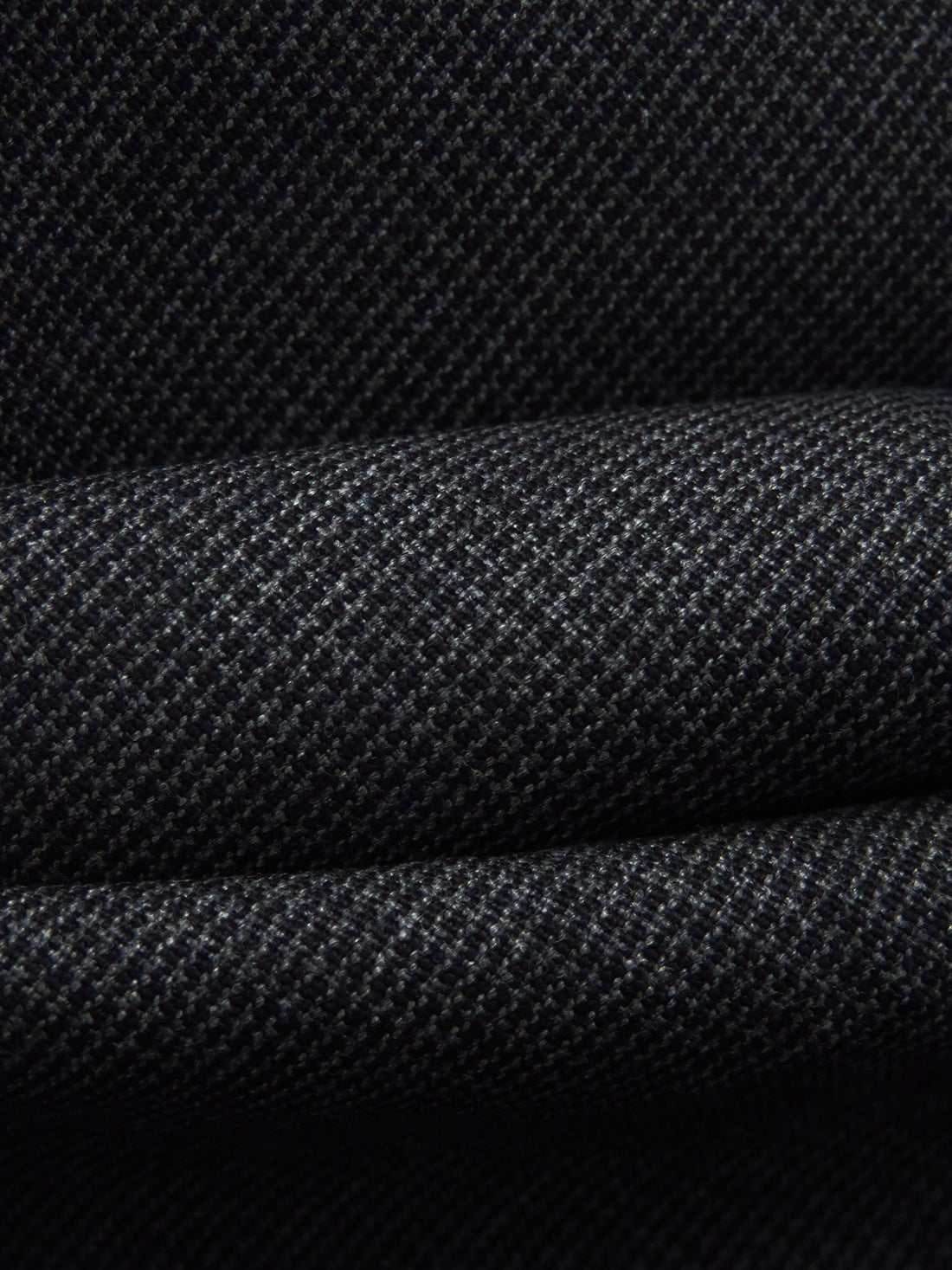 Black/Dark Charcoal Gray Polyester/Rayon/Lycra Micro-Houndstooth Weave Stretch Suiting 53W