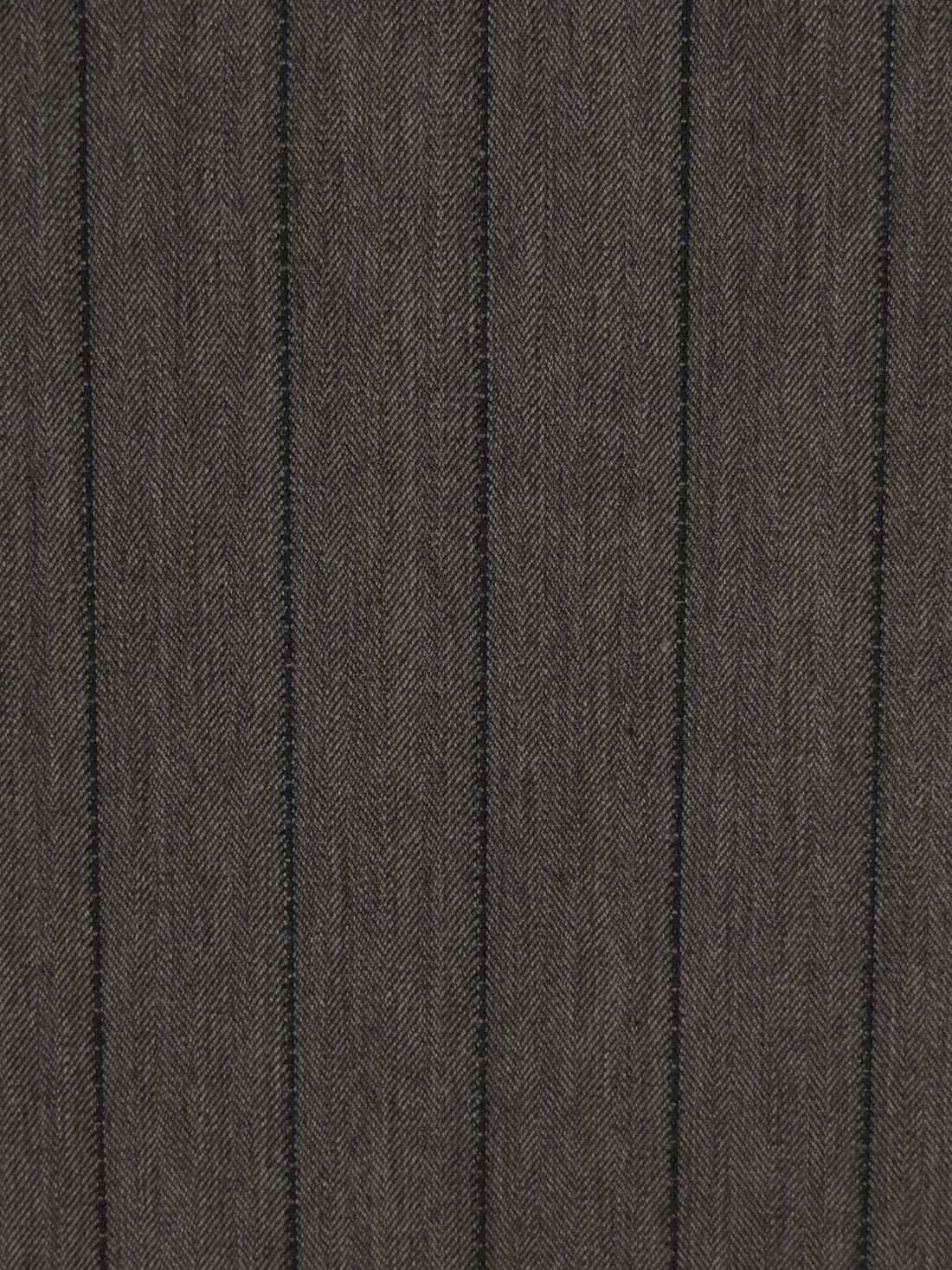 Major Brown/Chocolate/Black Polyester/Rayon/Lycra Herringbone Vertical Stripe Weave Stretch Suiting 56W