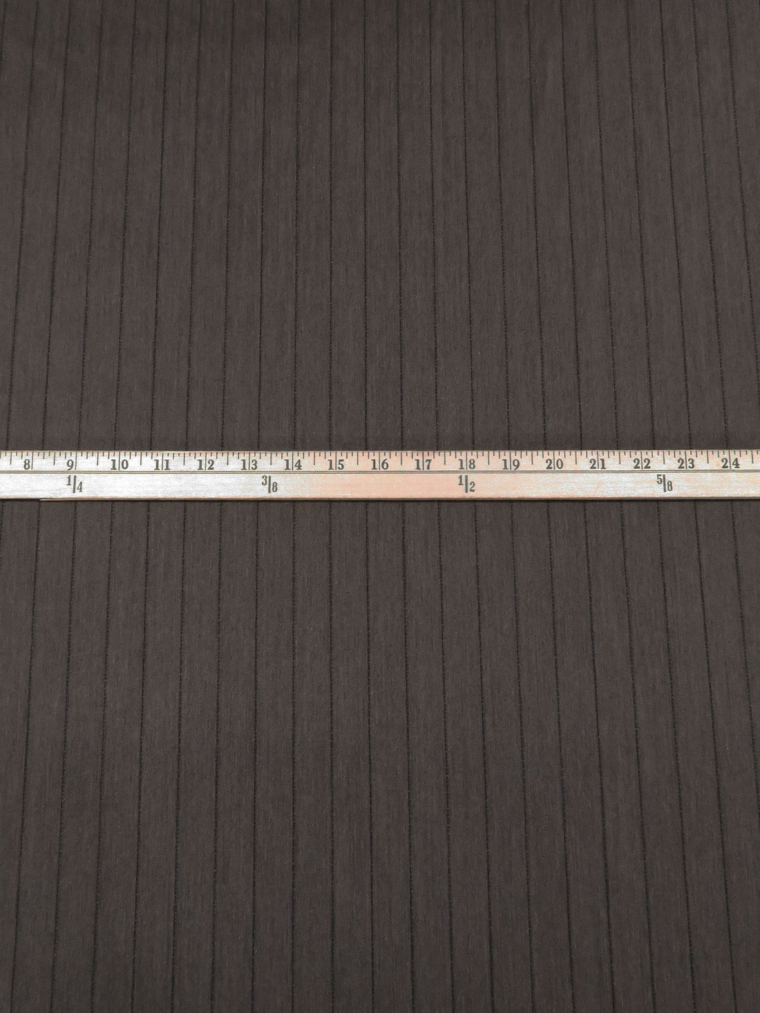 Major Brown/Chocolate/Black Polyester/Rayon/Lycra Herringbone Vertical Stripe Weave Stretch Suiting 56W