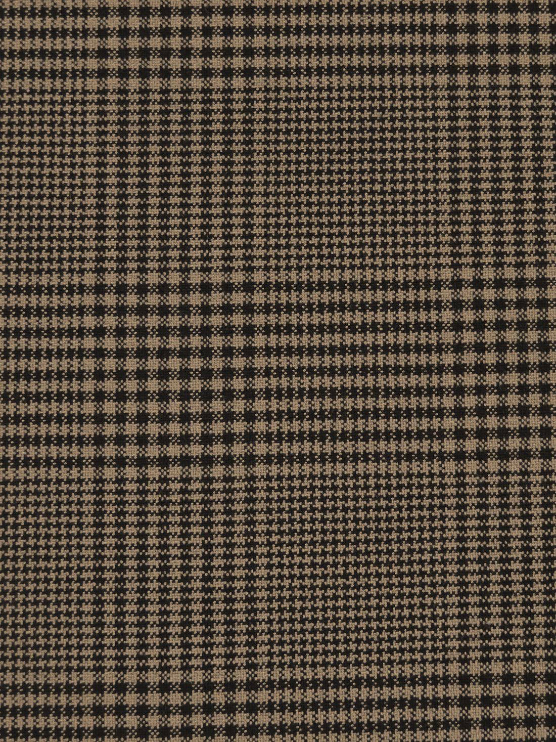Pale Brown/Black Polyester/Rayon/Lycra Plaid Weave Stretch Suiting 54W