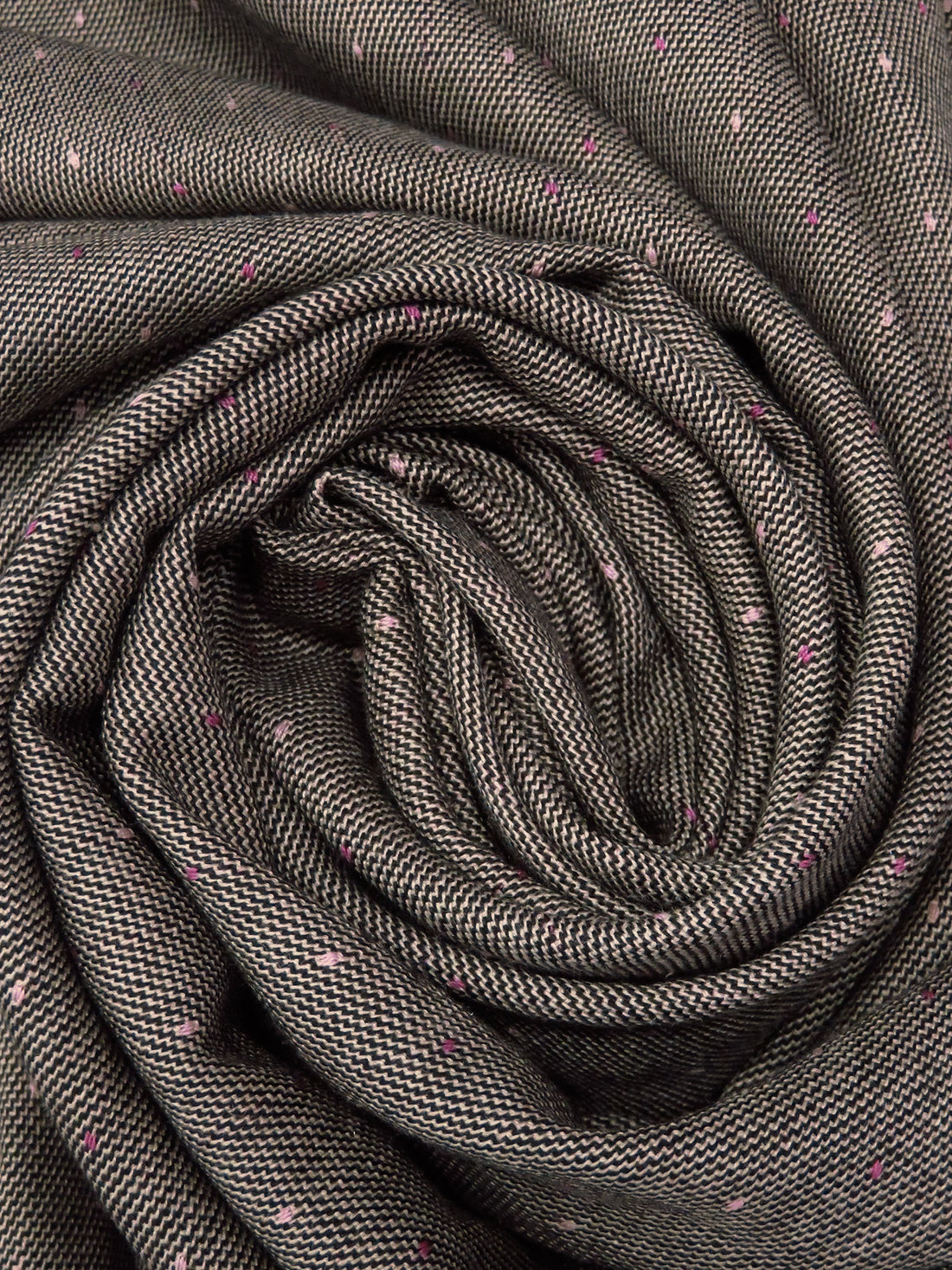 Pebble Gray/Sugar Plum/Black/Multi Polyester/Rayon/Lycra Dot Weave Stretch Suiting 56W