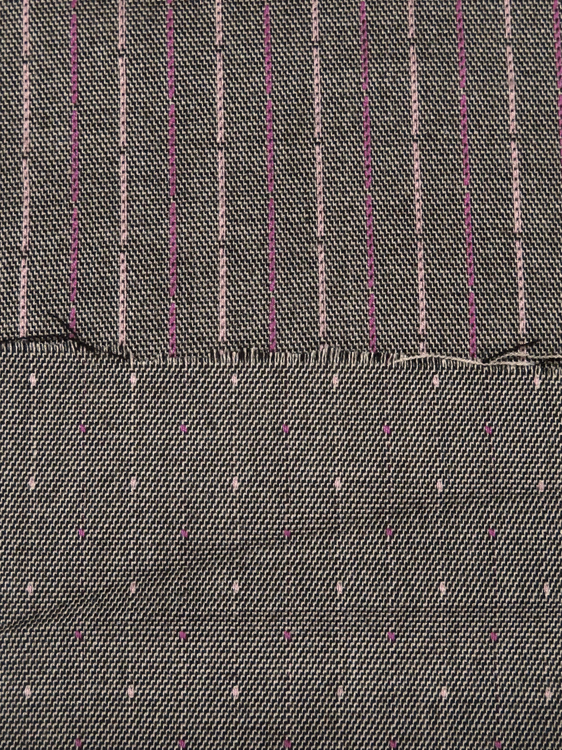 Pebble Gray/Sugar Plum/Black/Multi Polyester/Rayon/Lycra Dot Weave Stretch Suiting 56W