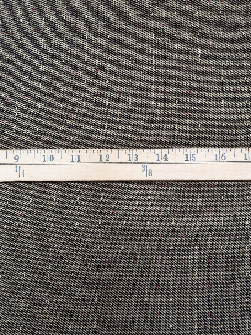 Pebble Gray/Sugar Plum/Black/Multi Polyester/Rayon/Lycra Dot Weave Stretch Suiting 56W