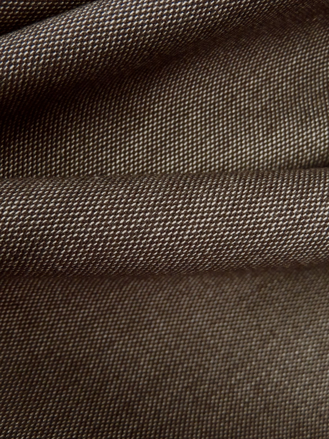 Bistre/Bone Polyester/Rayon/Lycra Novelty Weave Stretch Suiting 54W