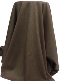 Bistre/Bone Polyester/Rayon/Lycra Novelty Weave Stretch Suiting 54W