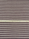 Dark Scarlet/Beige Cotton/Wool Horizontal Stripe Woven 48W