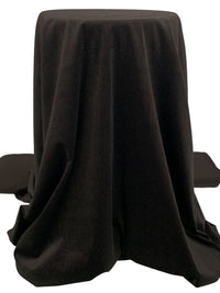 Espresso/Silver 100% Polyester Vertical Shimmer Velvet Knit 58W