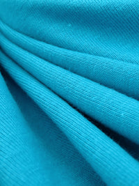 Pacific Blue Cotton/Polyester Jersey Knit 52W