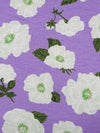Purple Mountain/Pale Mint/White/Multi Polyester/Lycra Floral Print DTY Knit 66W