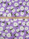Purple Mountain/Pale Mint/White/Multi Polyester/Lycra Floral Print DTY Knit 66W