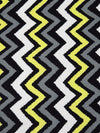 Trolley Gray/Maize/White/Black Polyester/Lycra Vertical Zig Zag Print DTY Knit 56W