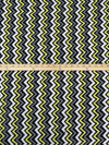 Trolley Gray/Maize/White/Black Polyester/Lycra Vertical Zig Zag Print DTY Knit 56W