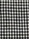 Black/White Rayon/Cotton Check Plaid Suiting 56W