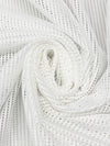 Eggshell White 100% Polyester Mesh Knit 56W