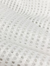 Eggshell White 100% Polyester Mesh Knit 56W