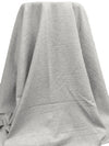 Light Gray Rayon/Nylon/Spandex Heathered Ponte Knit 58W