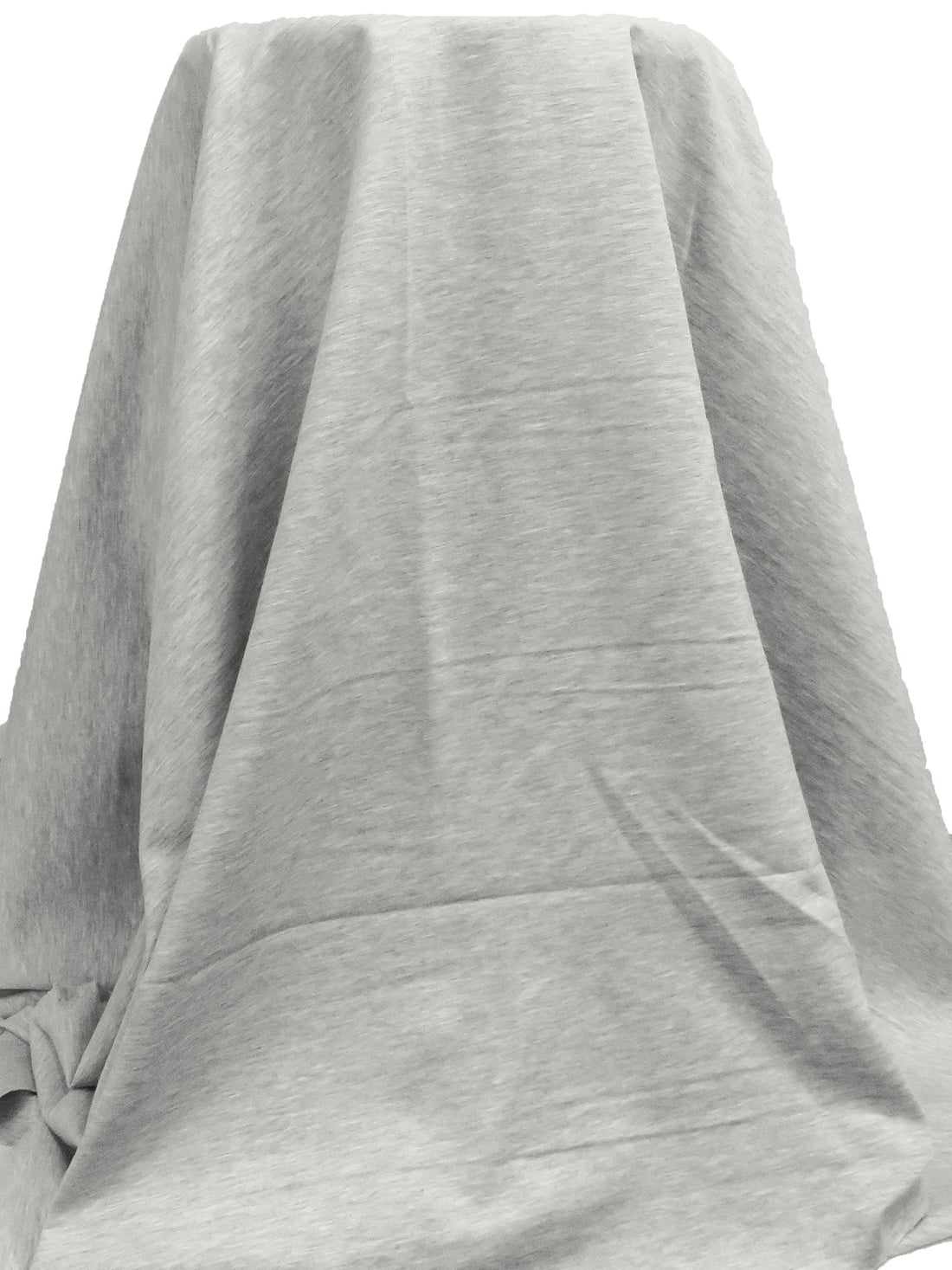 Light Gray Rayon/Nylon/Spandex Heathered Ponte Knit 58W