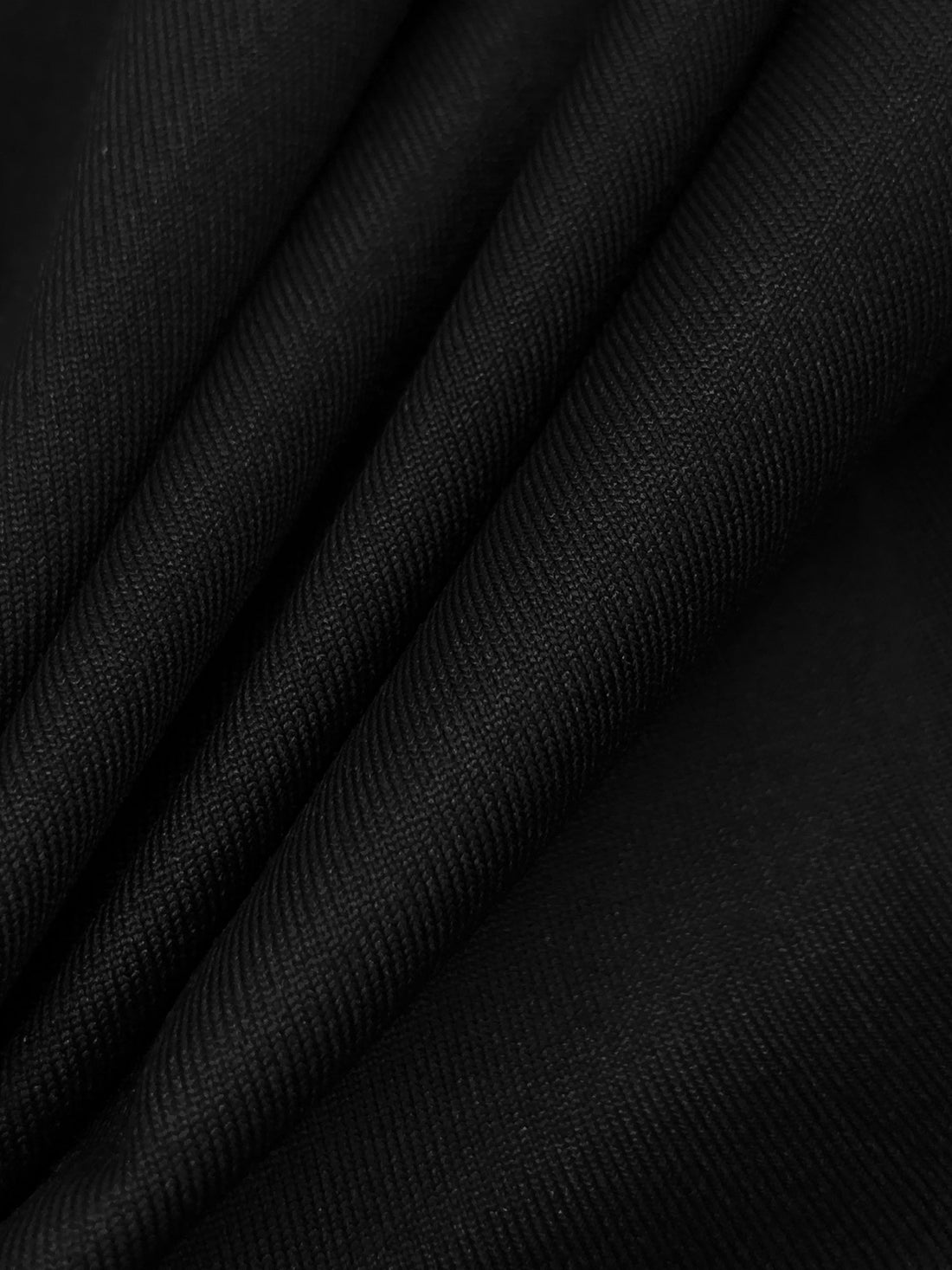 Black Nylon/Lycra Vertical Print 4 Way Stretch Knit 60W