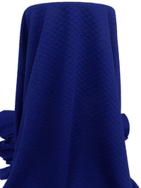 Dark Blue 100% Polyester Diamond Quilted Double Knit 60W